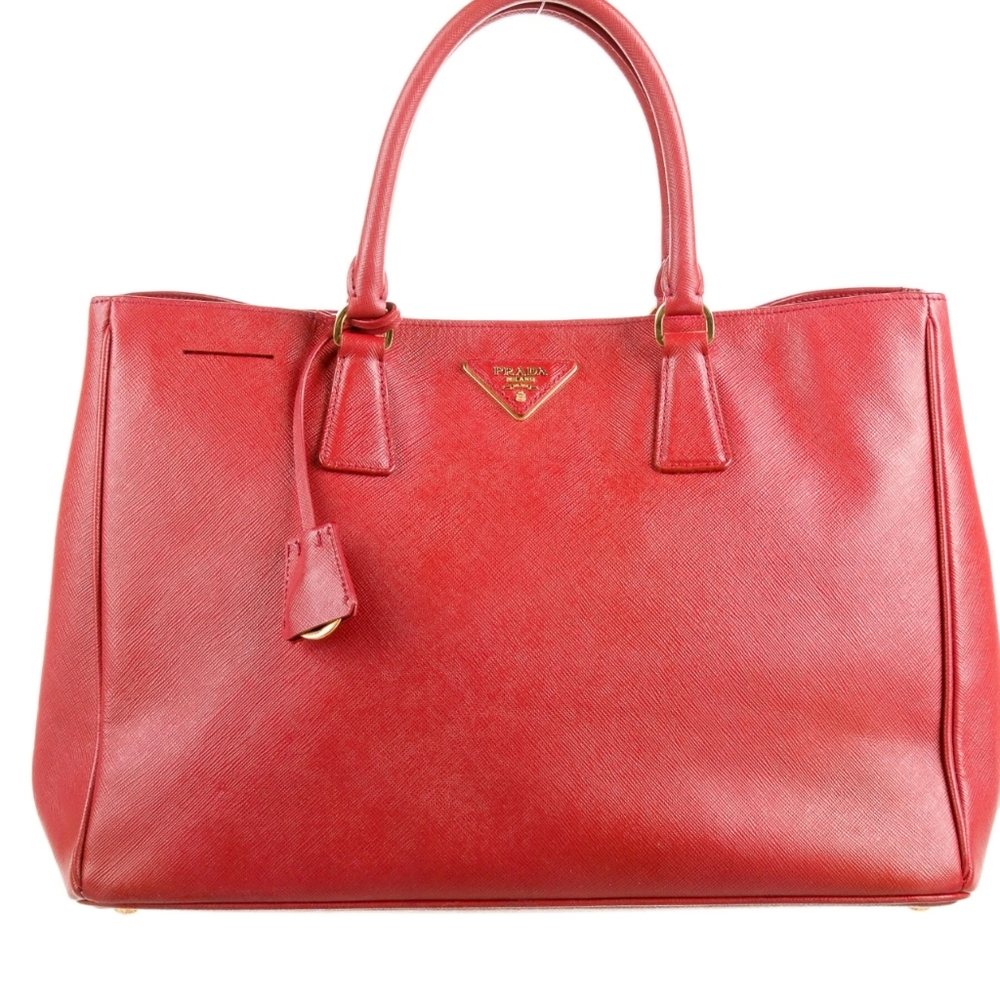 Prada Large Saffiano Lux Open Tote